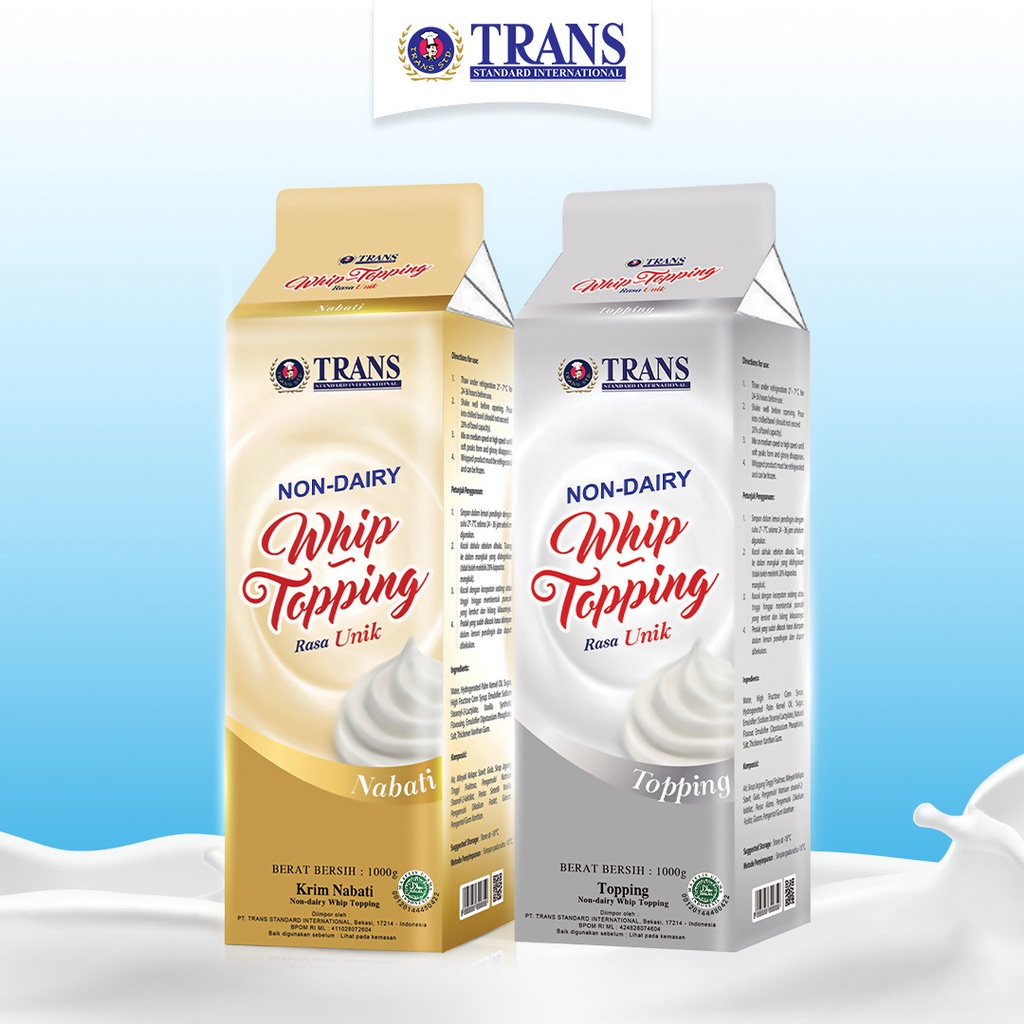 

Whipping Cream Non Dairy Trans - 1000gr