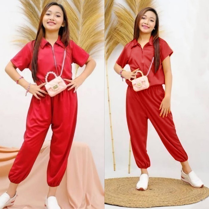 Setelan Baju Celana Anak Perempuan Cewek Umur 9 10 11 12 Tahun Ocacaca_Ready