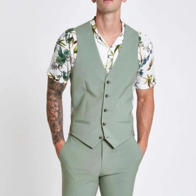 Jas Blazer Pria Warna Hijau Sage