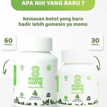 Mom Uung Asi Booster Pelancar Asi Daun Kelor - MomUung Kelor Kapsul