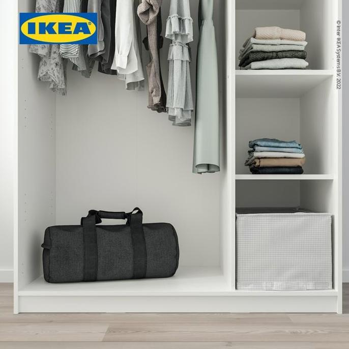 IKEA KLEPPSTAD Lemari Pakaian 3 Pintu Putih 117x176 cm