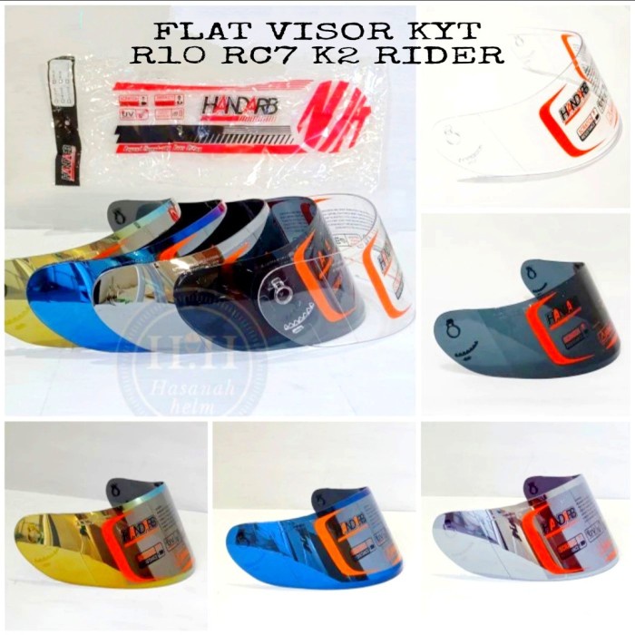 Kaca Helm Flat/Flat Visor/Visor Flat/Kyt Rc7/Kyt R10/K2R/V2R