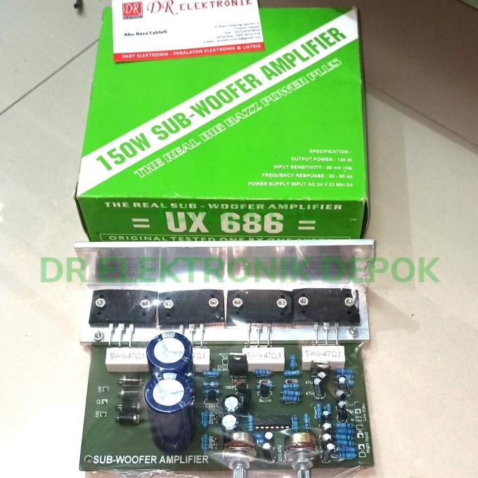 Terbaru Subwoofer 150w 150Watt Sanken Transistor 2SA1216 2SC2922 hanaya UX 686 dre3 Kualitas Baik