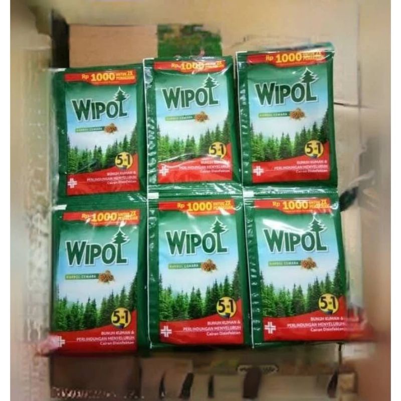 Wipol Karbol Cemara Pembersih Lantai Higienis Renceng