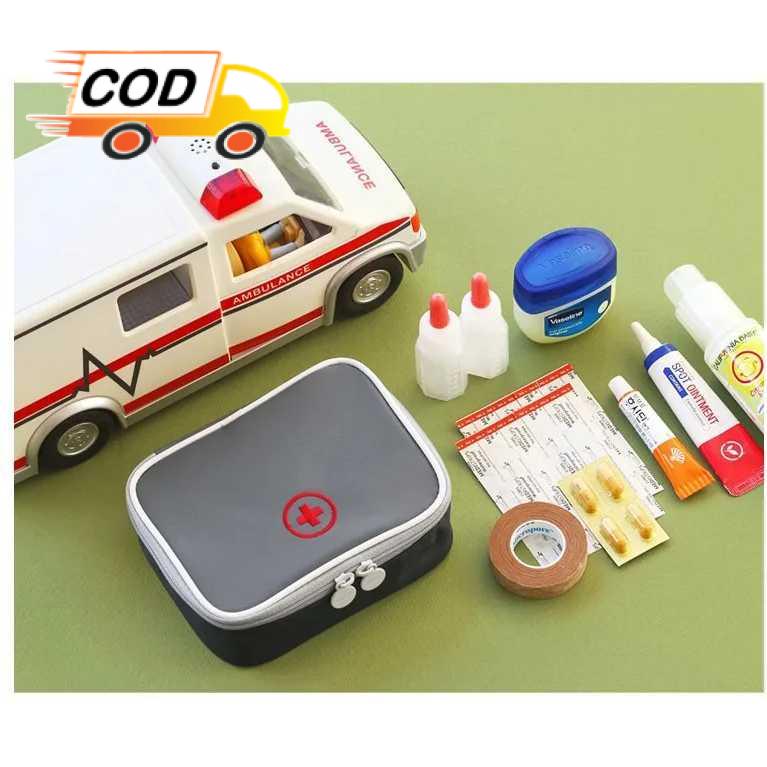 Tas Obat Travel P3K Mobil Medis Darurat Kotak Kit Pouch Mini Portabel