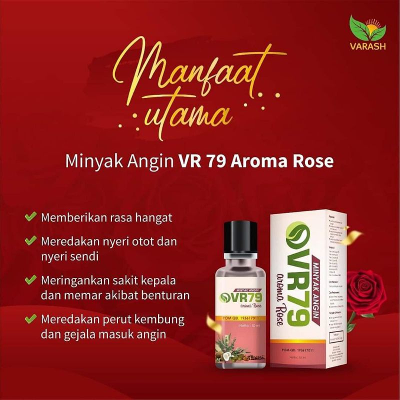 Minyak angin vr rose 79 varash