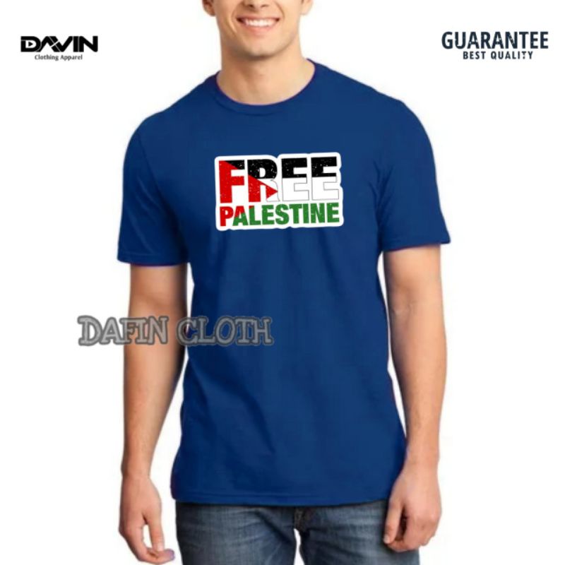 Kaos Pria Baju Tshirt Free Palestina Free Gaza
