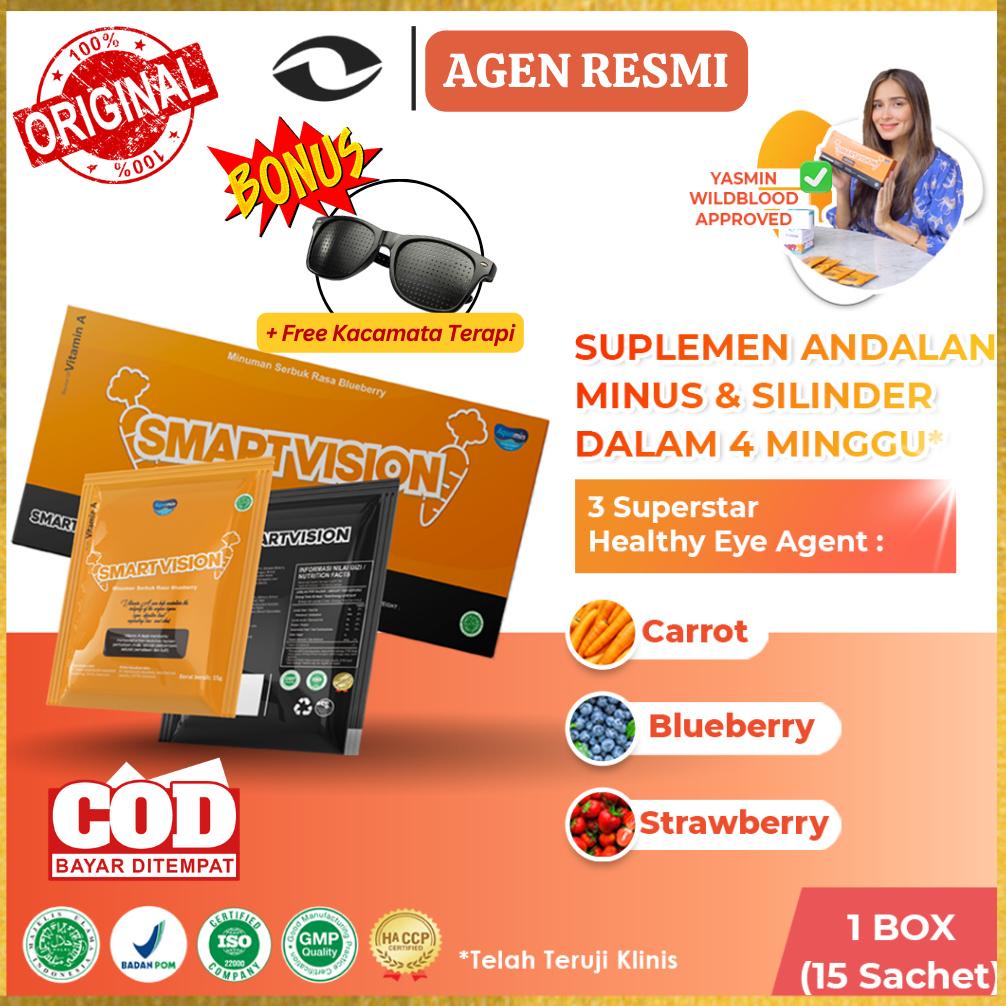 Best - SMART VISION ( Suplemen Kesehatan Mata Minus - Plus - Silinder  ) BPOM | Vitamin mata | Obat 