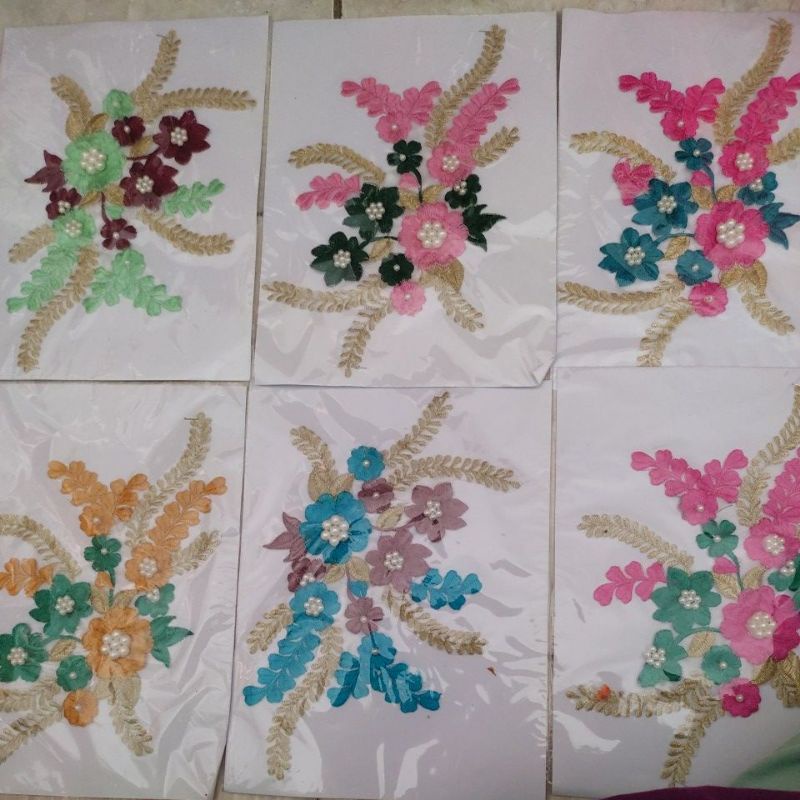 aplikasi bordir tempel/aplikasi bordir