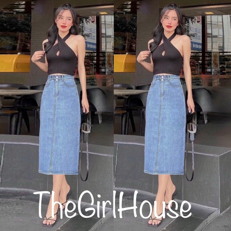 Rok Jeans Wanita Kerja Rokk Setengah Badan Rok Jin Skirt Rok Jens Wanita Jumbo Ada Remaja Standar Ad