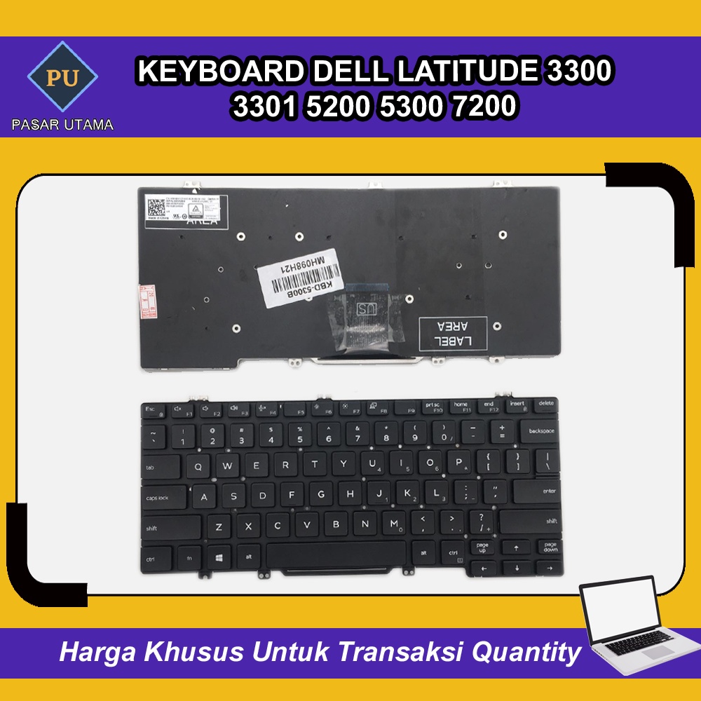 Keyboard Dell Latitude 3300 3301 5200 5300 7200 7300