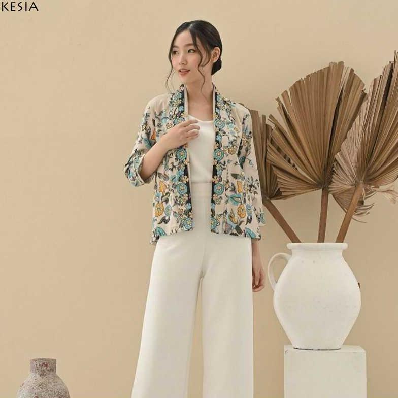 Kesia Blazer Batik Wanita Outer Rompi Wanita Jumbo Luaran Couple