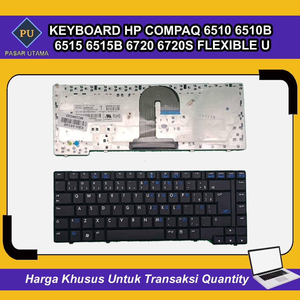 Keyboard HP Compaq 6510B 6510 6515 6515B 6720 6720S Flexible U