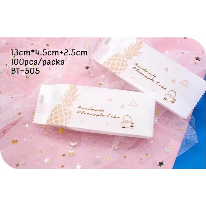 Plastik kue nastar jumbo taiwan BT-505 plastik nastar taiwan putih