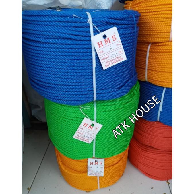 Tali Tambang Plastik 8mm +-200m/Tali Pengikat/Tali Plastik/Tambang 8mm