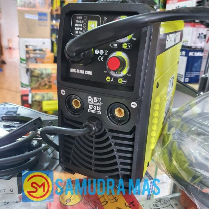 TERMURAH - MIG 130 RIDX X7-313 MESIN LAS MIG TANPA CO2 GASLESS Daya 900Watt