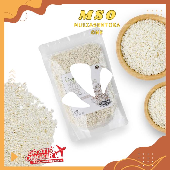 

ORGANIC WHITE GLUTINOUS RICE/BERAS KETAN PUTIH 250 GR THE BEST SELLER !!
