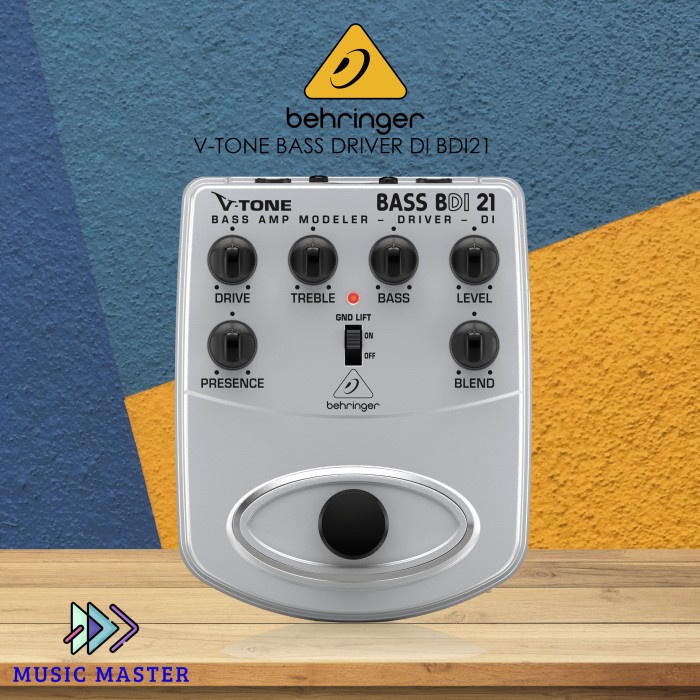 Behringer Bdi21 Bass Preamp Stompbox With Di Recording Out Original Original Dan Terpercaya