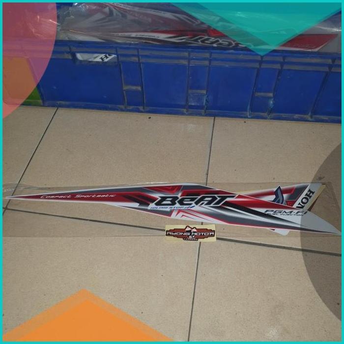 Striping Beat FI ESP ISS 2015-2016 Putih Merah Ori 16novz3 last stok