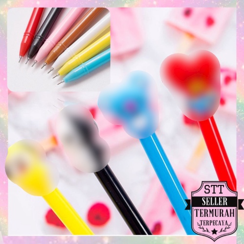 

STT Pena Karakter Black Ink Gel Pulpen Murah Gel Bolpen Gel Alat Tulis Sekolah Kantor Murah