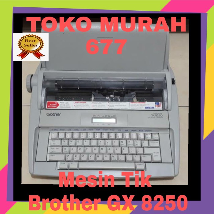 

Mesin Tik Elektrik Brother GX-8250