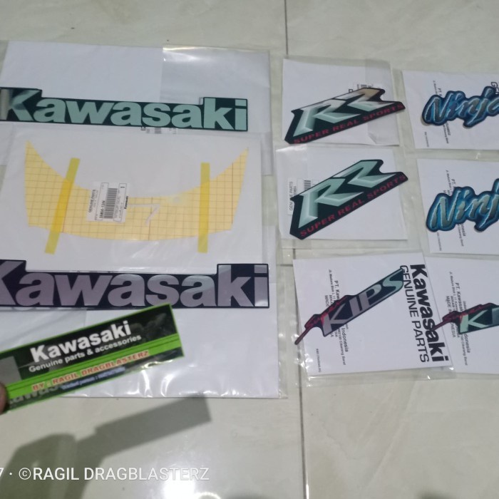[New] Striping Stiker Ninja Rr Old Biru Dongker 2009 Original Berkualitas