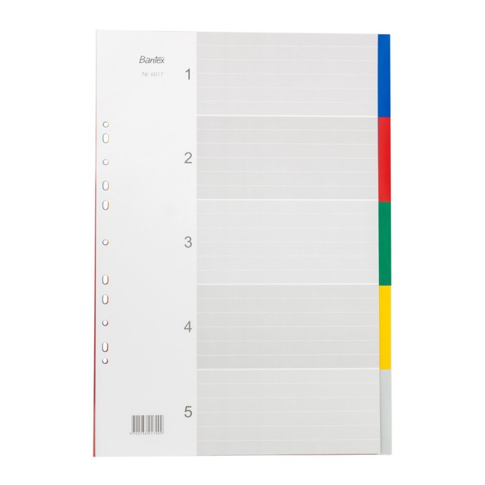 

Terbaru Bantex Pp Pembatas Binder Divider Size A3 Potrait 5 Lembar Index Warna Promo Terlaris