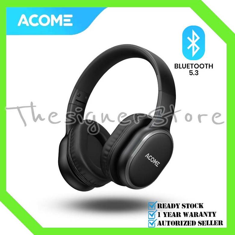 NEW ACOME H2 Over-ear Bluetooth Headphone Wireless Dual EQ Mode BT 5.3 - Garansi Resmi 1 Tahun