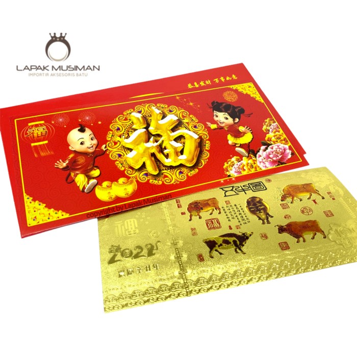 

New! ANGPAO IMLEK ANGPAO EMAS ANGPAO 2021 AMPLOP MERAH IMLEK Limited