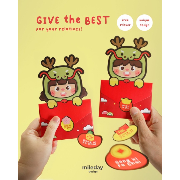 

New! HARGA PRESALE! ANGPAO IMLEK 2024 DRAGON PREMIUM UNIK 3D - BOY Limited