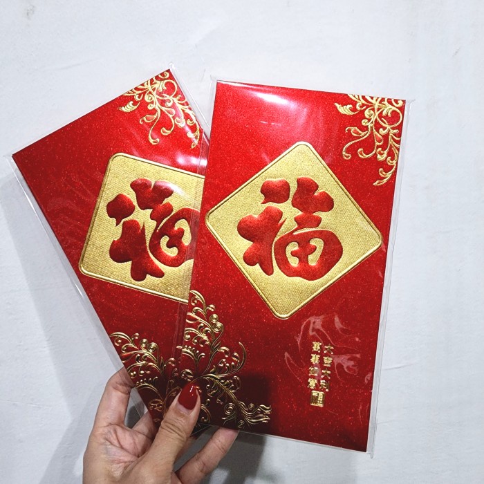

New! Angpao Imlek Fu Jumbo Isi 6 Angpau Fuk Hoki Grosir Ampau Merah Imlek - JUMBO W001-5 Limited