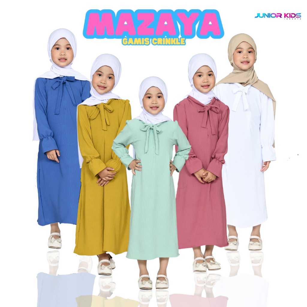 Gamis Anak Perempuan Buju Pakaian Ngaji Viral Lucu Dres Maxi Tangung Simpel Baju Muslim Terbaik Anak