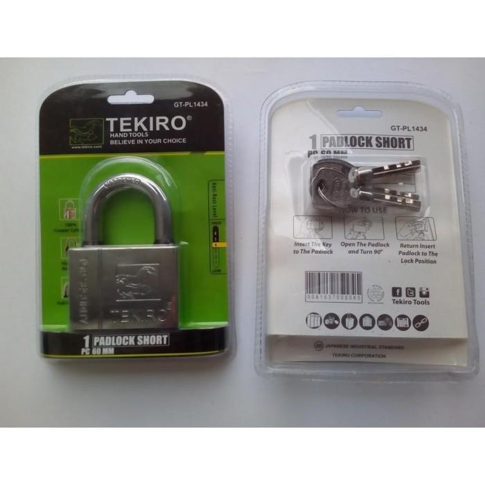 GEMBOK TEKIRO 60MM LEHER PENDEK/ GEMBOK GUDANG RUKO WARUNG/GEMBOK