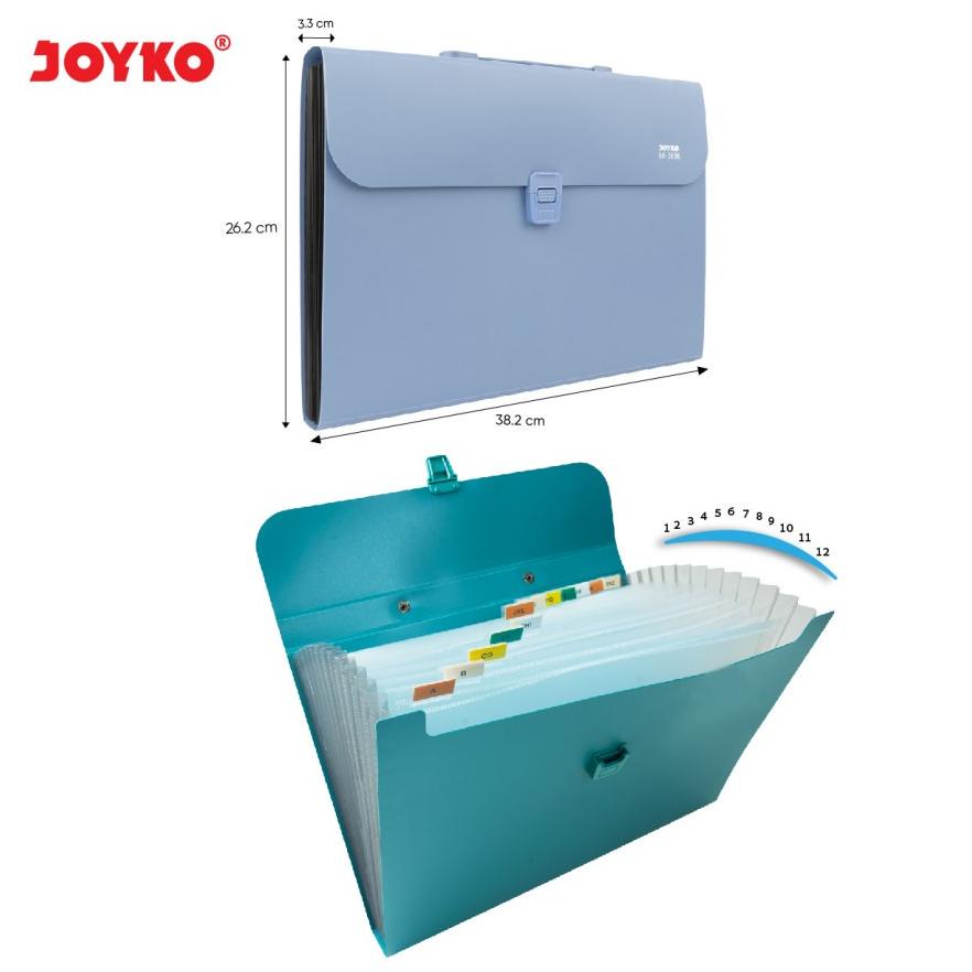 

COD Expanding File Joyko Folio F4 13 Pocket 2638 Tas Folder Harmonika Terlaris