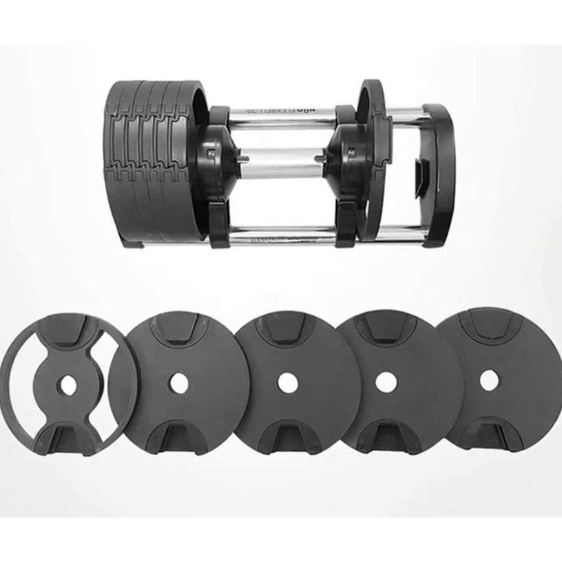 Nuobell Flexbell 32Kg Adjustable Dumbell Bowflex Kettler Proflex ,Powerblo ,Barbel,Latihan Beban, Al