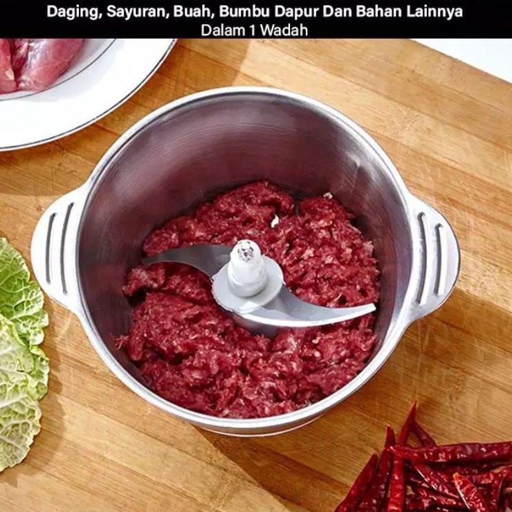 Alat Ggiling Bumbu Food Chopper Terlaris / Food Processor Stainless