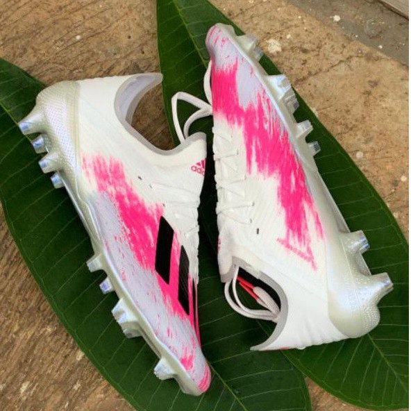 [SPORTY COLLECTION] Sepatu Bola Adidas X 19.1 White Pink FG
