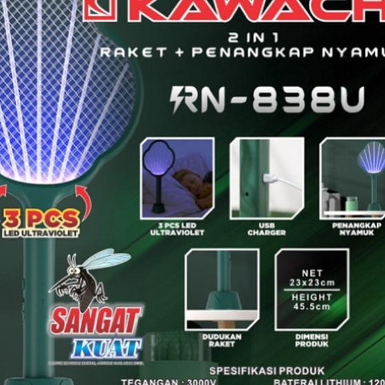 Kawachi Raket Nyamuk 2In1 Rn-838U