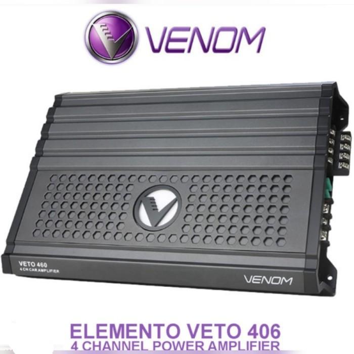 VENOM ELEMENTO VETO 460 POWER AMPLIFIER 4CH 4 CHANNEL AUDIO MOBIL