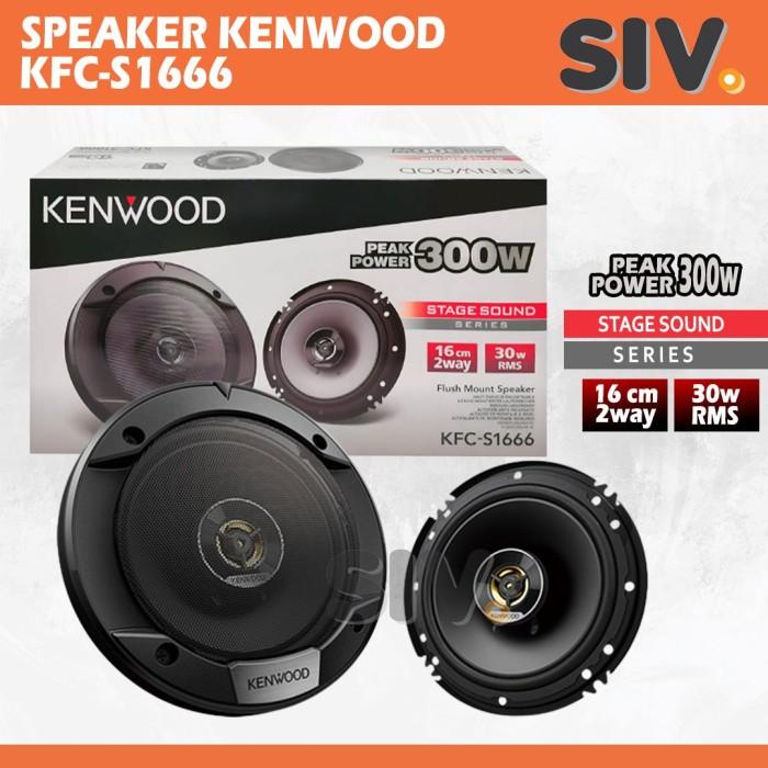 SPEAKER COAXIAL KENWOOD 6 INCH KFC-S1666 2 WAY SPEAKER MOBIL KENWOOD