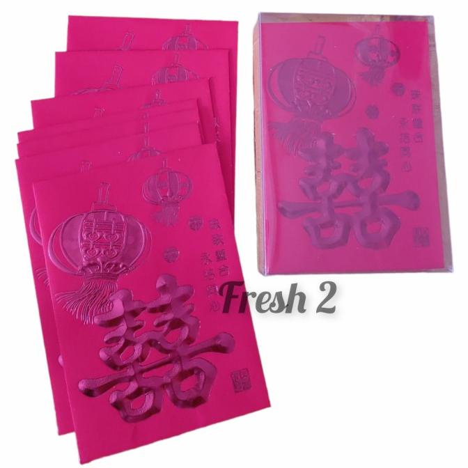 

[IMLEK] angpao sangjit isi 23 lmbr/angpao shuangxi/amplop wedding TERLARIS