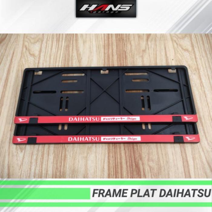 PREMIUM FRAME PLAT NOMOR MOBIL JDM DAIHATSU SHIGA JAPAN DUDUKAN PLAT