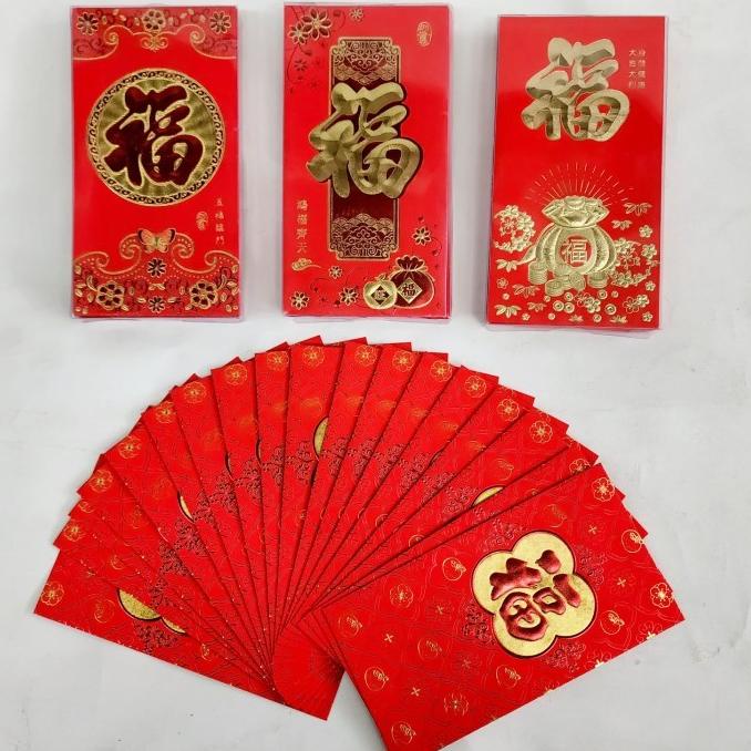 

[IMLEK] GROSIR Angpao Imlek Box Angpau Merah Fu Ampau Kawin Merah Shuangxi TERLARIS