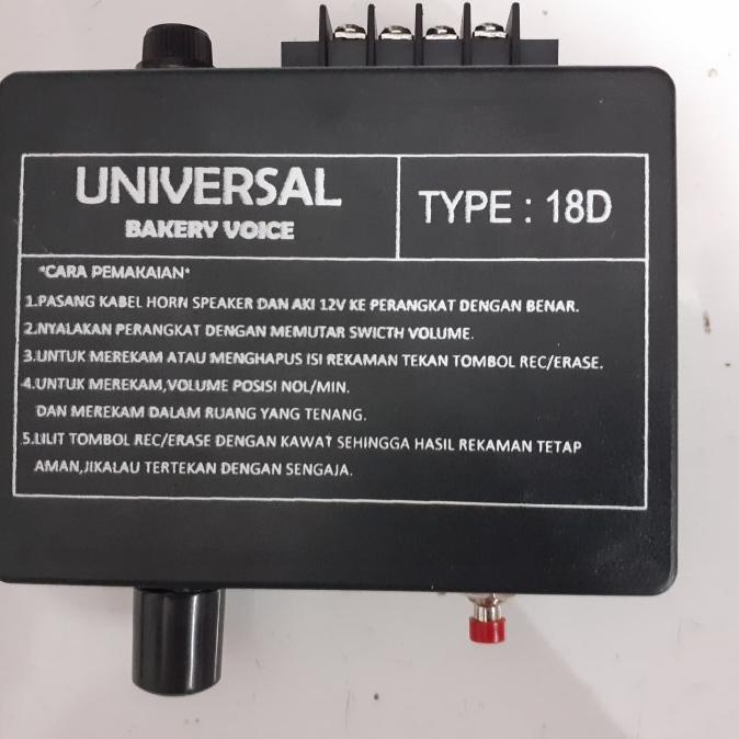 Big Sale Alat Rekam Suara/Bakery Voice Untuk An Keliling Tanpa Horn Speaker Stok Terbatas