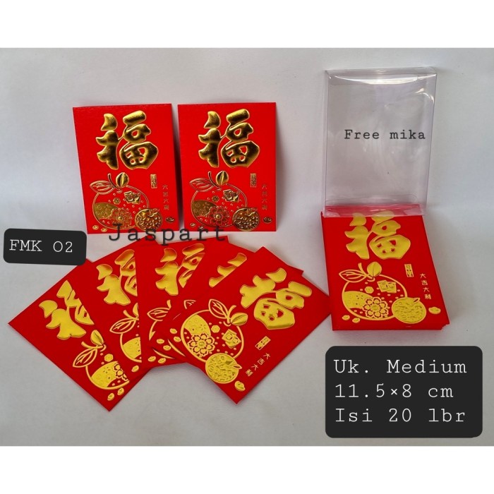 

New! ANGPAO IMLEK FUK FU ISI 20 LEMBAR FUNG PAU HONGBAO FUK KOTAK MIKA Limited