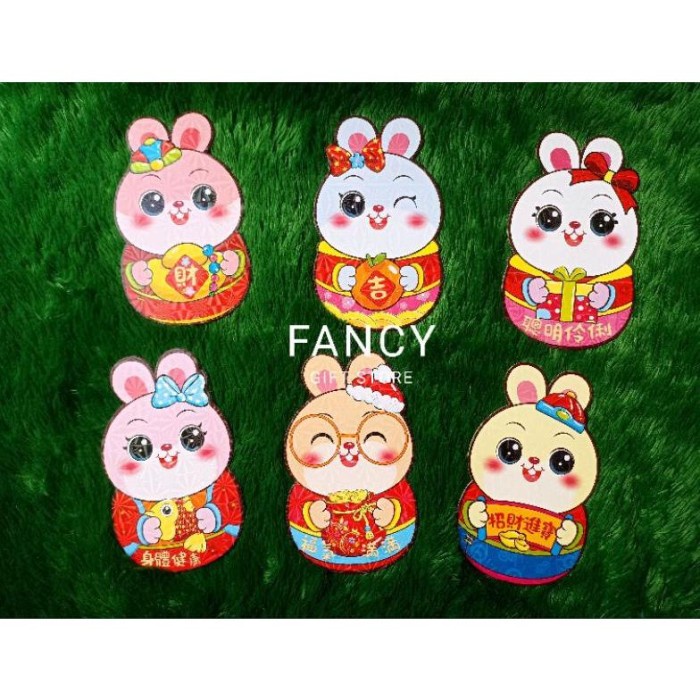 

New! Promo - Kertas Angpao Imlek 2023 Shio Kelinci Isi 6 Pcs Best Limited