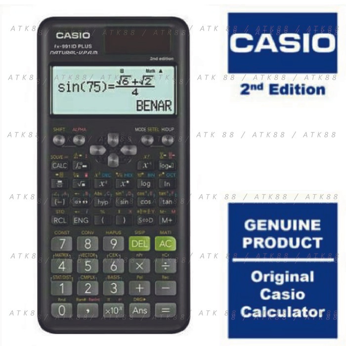 

KALKULATOR CASIO SCIENTIFIC FX-991ID PLUS BARU FX-991 ID PLUS ORIGINAL TERBARU