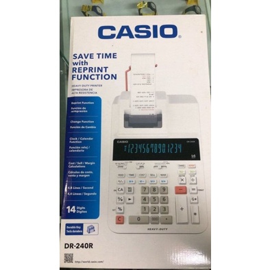 

KALKULATOR PRINTING CASIO DR- 240 R ORIGINAL TERBARU