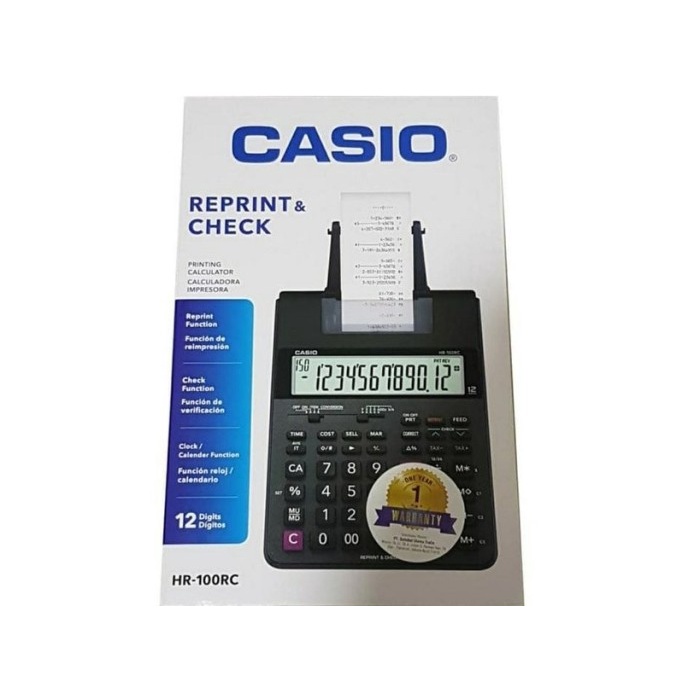 

JUAL KALKULATOR CASIO PORTABLE PRINTER HR - 100 TM ORIGINAL TERBARU