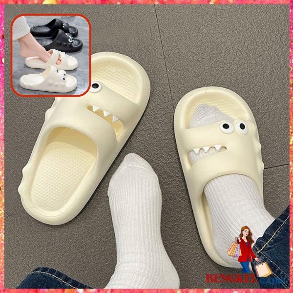 BG  Sandal Selop Unisex Cute Crocodile 6849 Sendal Rumahan Cewek Cowok Motif Buaya Bahan Karet Tebal